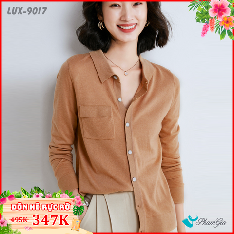 Áo Len Dáng Sơmi Cao Cấp (LUX9017)