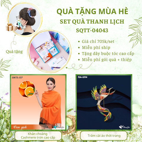 QUÀ TẶNG MÙA HÈ - SET QUÀ THANH LỊCH (SQTT04043)