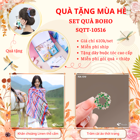 QUÀ TẶNG MÙA HÈ - SET QUÀ BOHO (SQTT10516)