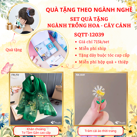 QUÀ TẶNG THEO NGÀNH NGHỀ - SET QUÀ TẶNG NGÀNH TRỒNG HOA - CÂY CẢNH (SQTT12039)