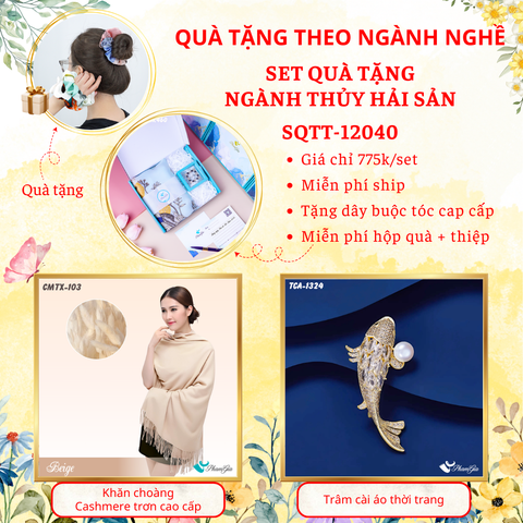 QUÀ TẶNG THEO NGÀNH NGHỀ - SET QUÀ TẶNG NGÀNH THỦY HẢI SẢN (SQTT12040)