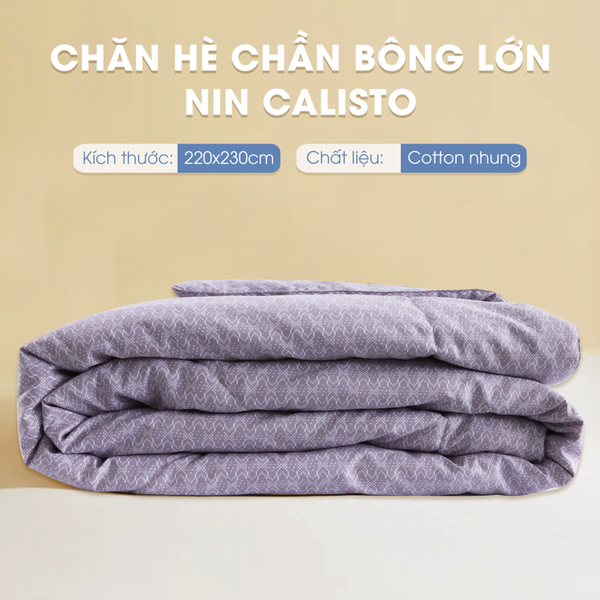 Chăn bông CT220027 - Mền cotton chần bông Calisto CT220027 mịn màng