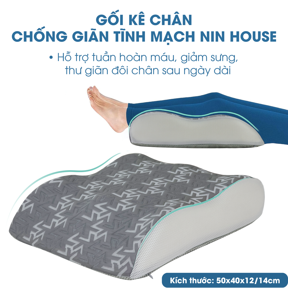 Gối kê chân giãn tĩnh mạch có hiệu quả không?