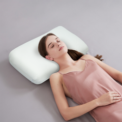 Gối hỗ trợ ngủ ngon Memory Foam Supportive cao su non NIN House 60x40x12cm