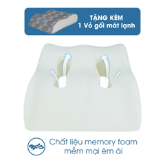 Gối kê chân chống giãn tĩnh mạch NIN House 50x40x10/12cm
