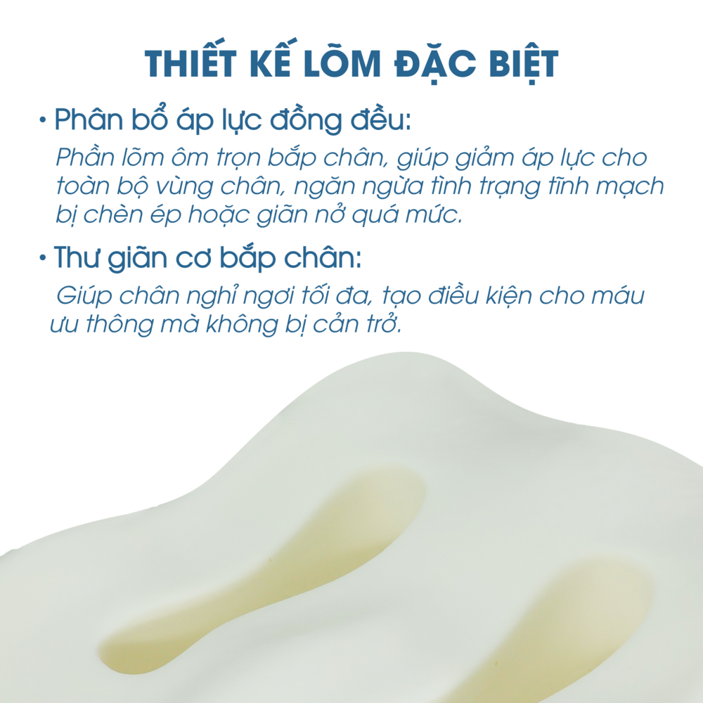 Gối kê chân giãn tĩnh mạch có hiệu quả không?