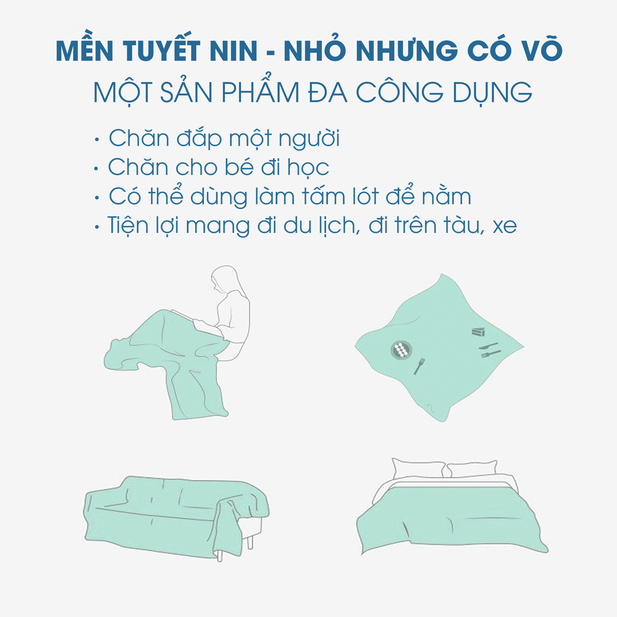 Mền tuyết NIN - Aqua