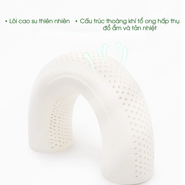 Gối ôm cao su thiên nhiên NIN House 100*20cm