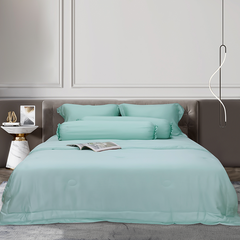 Bộ chăn ga gối Tencel NIN Florence Brook Green