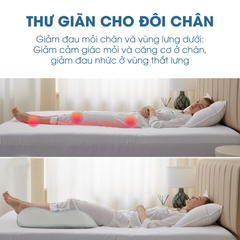 Gối kê chân chống giãn tĩnh mạch NIN House 50x40x10/12cm