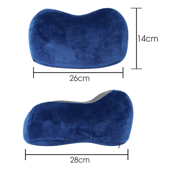 Gối tựa cổ chữ U du lịch cao su non Neck Rest Pillow - Blue