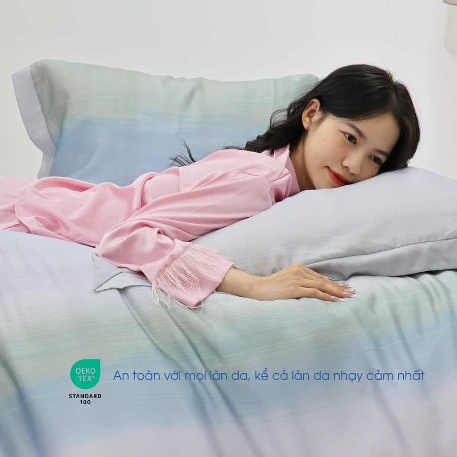NP8908 - Bộ chăn ga gối Tencel NIN Pristine NP8908