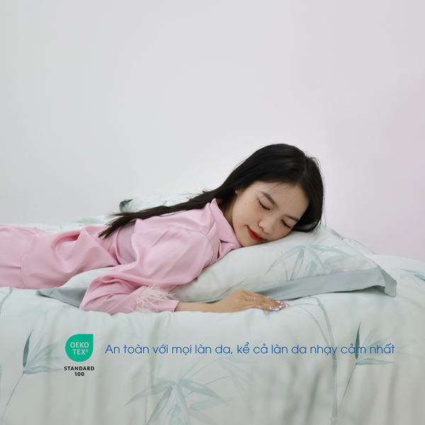 NP8912 - Bộ chăn ga gối Tencel NIN Pristine NP8912