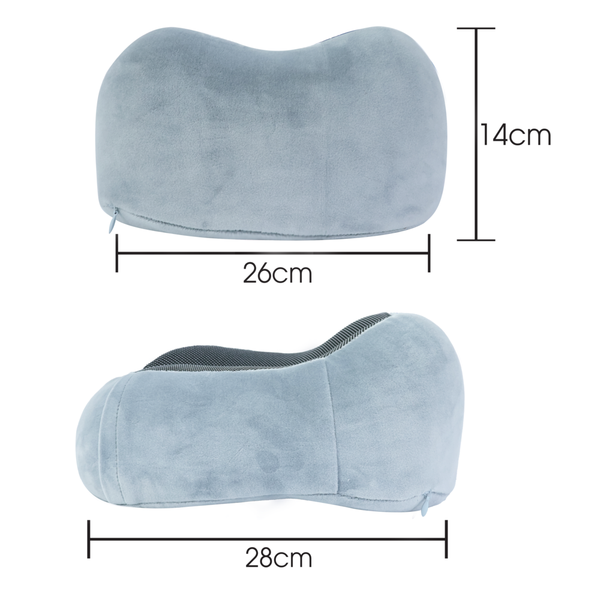 Gối tựa cổ chữ U du lịch cao su non Neck Rest Pillow - Grey