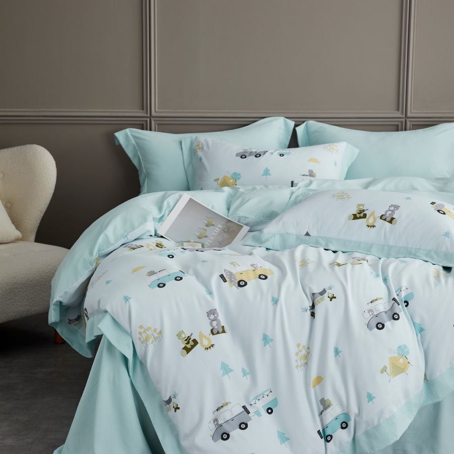 TC9025 - Bộ chăn ga gối Tencel NIN Selina