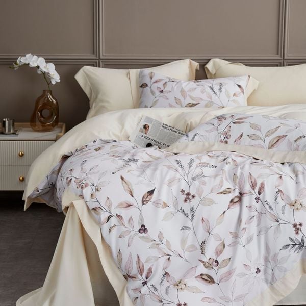 TC9027 - Bộ chăn ga gối Tencel NIN Selina TC9027