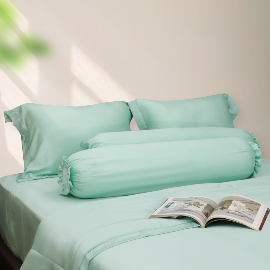 Bộ chăn ga gối Tencel NIN Florence Brook Green