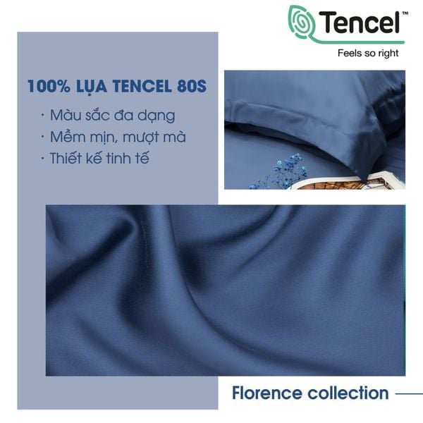 Bộ chăn ga gối Tencel NIN Florence Hope Star
