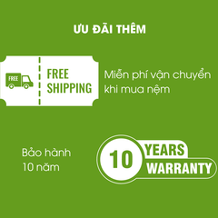 Nệm cao su thiên nhiên NIN House thông thoáng 7 vùng 160x200x10cm