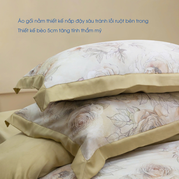 NP8909 - Bộ chăn ga gối Tencel NIN Pristine NP8909