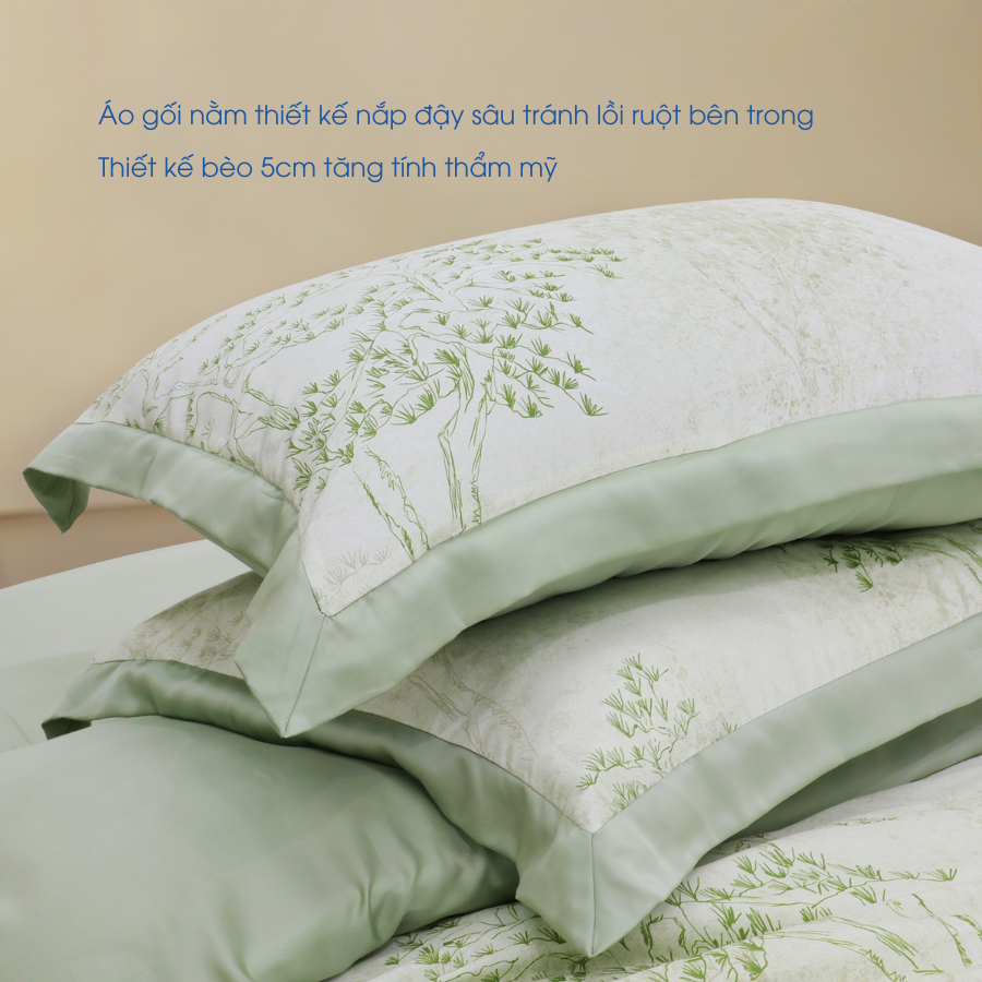 NP8913 - Bộ chăn ga gối Tencel NIN Pristine NP8913