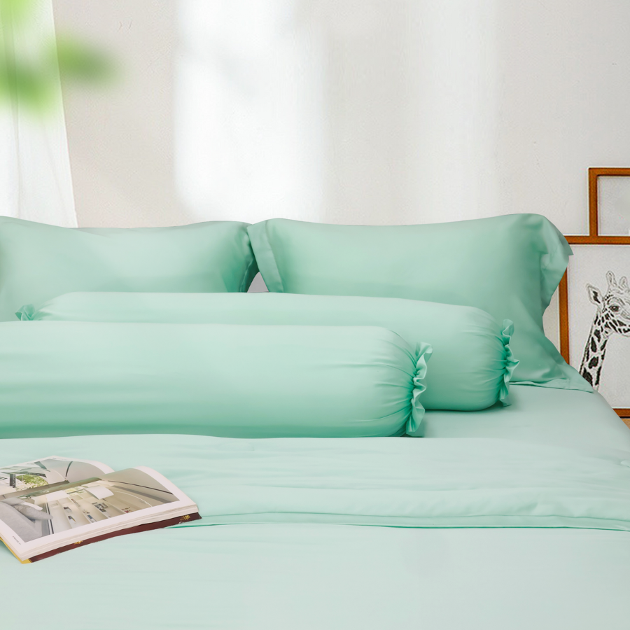 Bộ chăn ga gối Tencel NIN Florence Brook Green