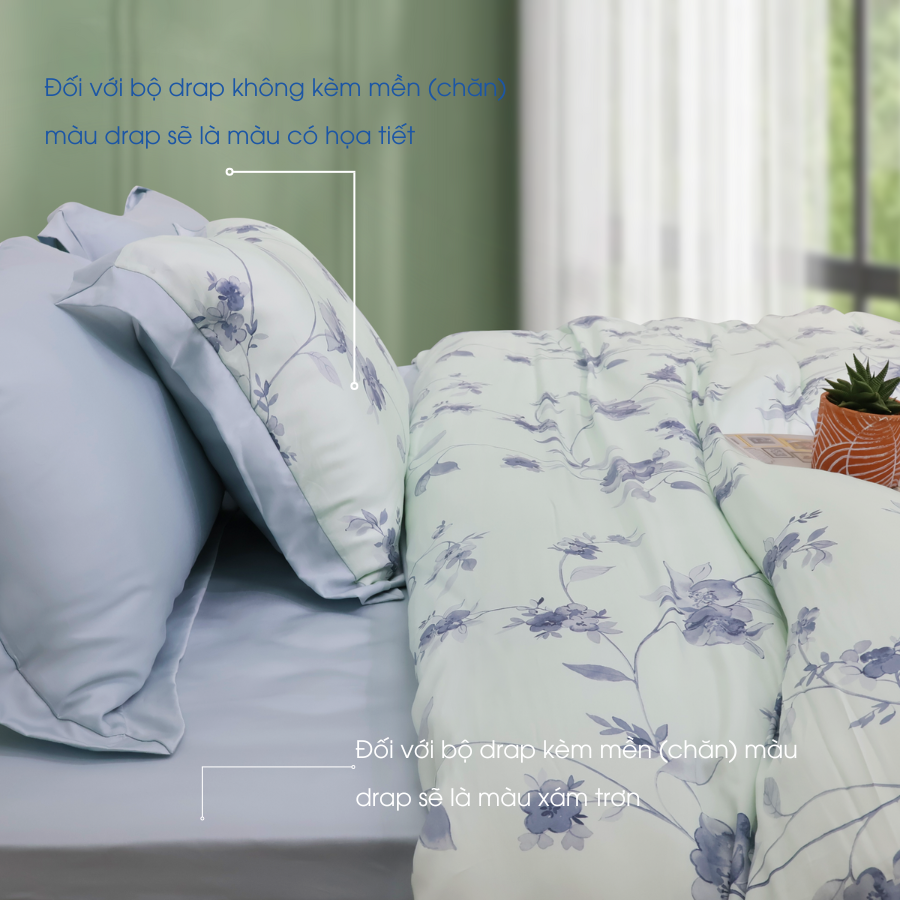 NP8915 - Bộ chăn ga gối Tencel NIN Pristine NP8915