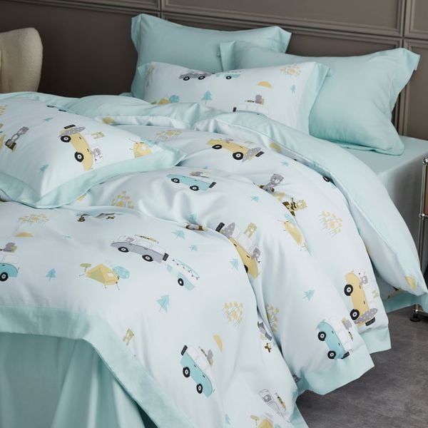 TC9025 - Bộ chăn ga gối Tencel NIN Selina TC9025