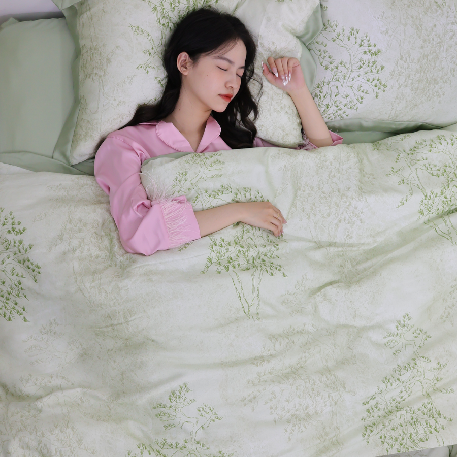 NP8913 - Bộ chăn ga gối Tencel NIN Pristine NP8913