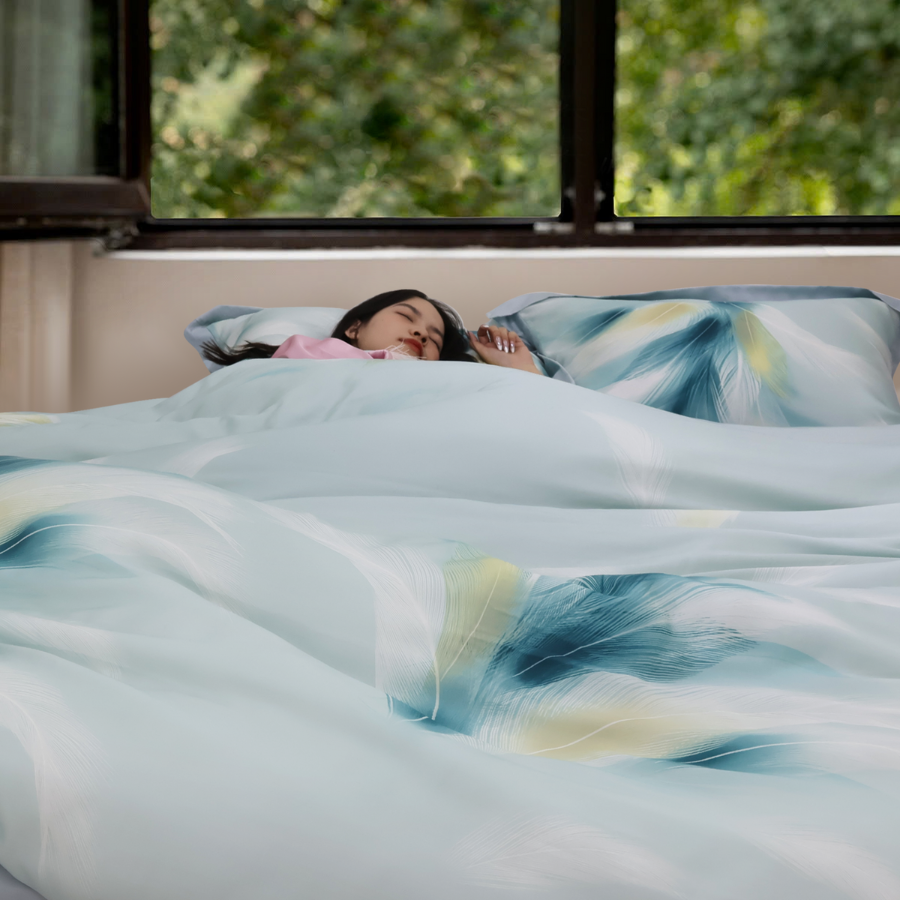 NP8916 - Bộ chăn ga gối Tencel NIN Pristine NP8916