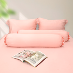 Bộ chăn ga gối Tencel NIN Florence màu Rose