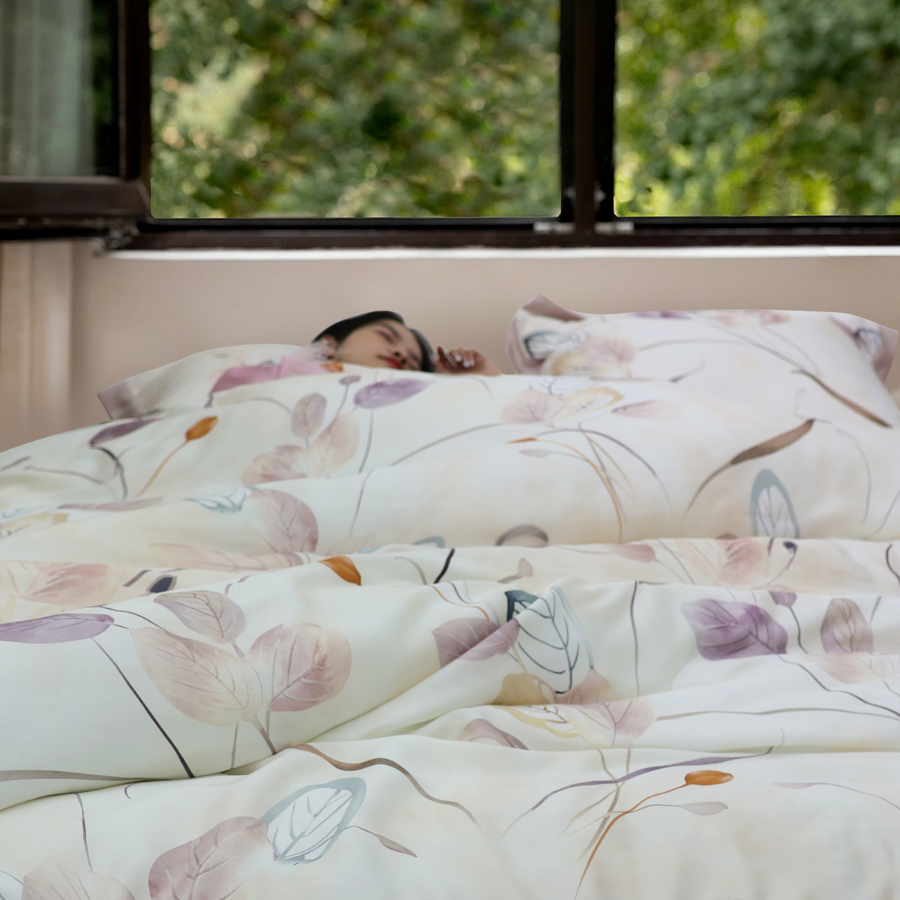 NP8911 - Bộ chăn ga gối Tencel NIN Pristine NP8911