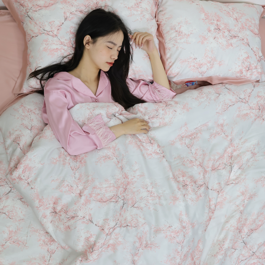 NP8910 - Bộ chăn ga gối Tencel NIN Pristine NP8910