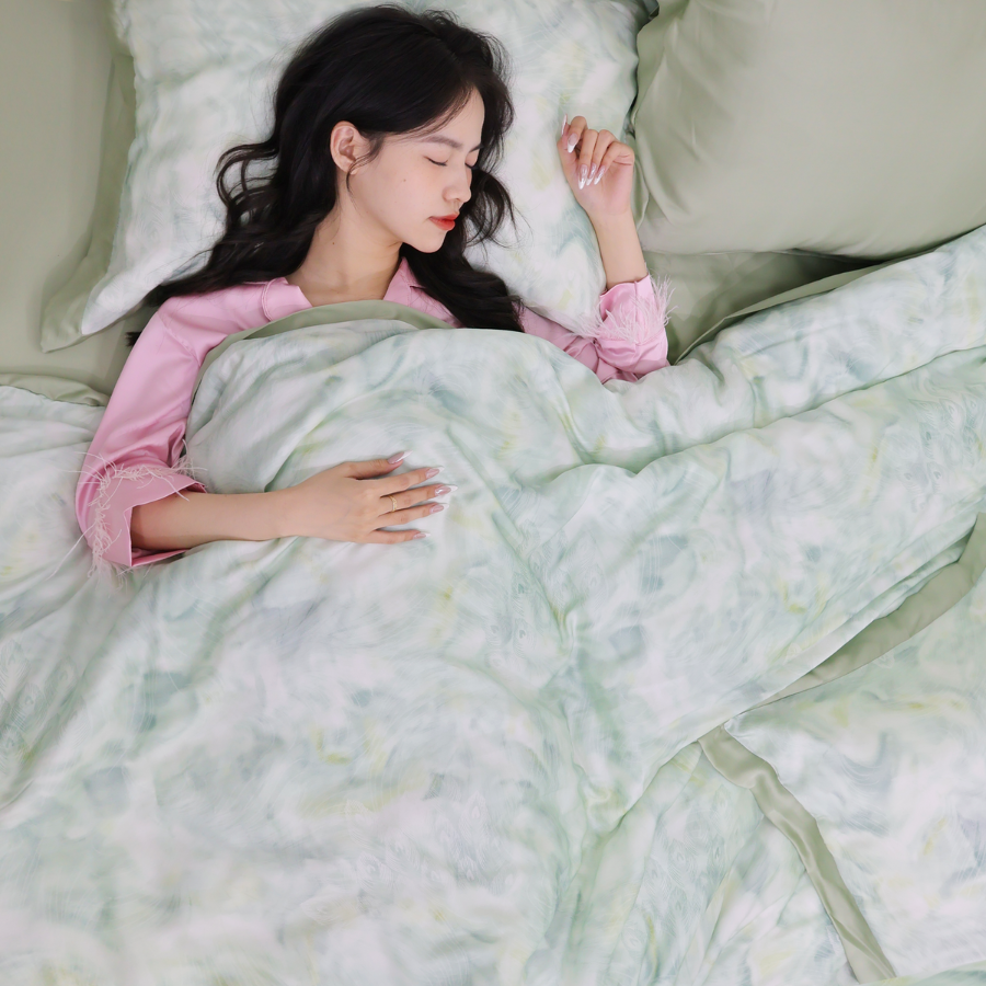 NP8914 - Bộ chăn ga gối Tencel NIN Pristine NP8914