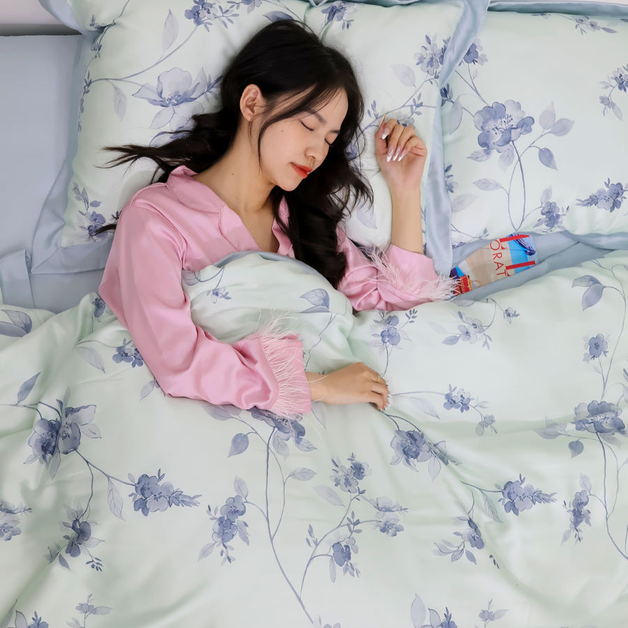 NP8915 - Bộ chăn ga gối Tencel NIN Pristine NP8915