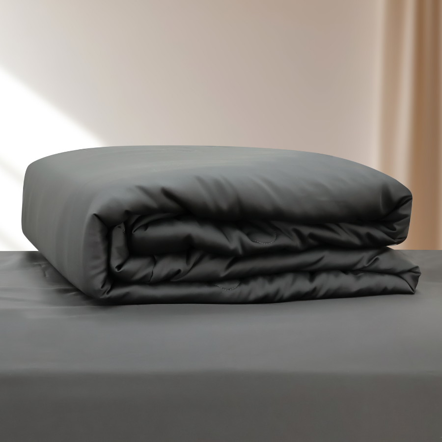 Bộ chăn ga gối Tencel NIN Florence Black Sand