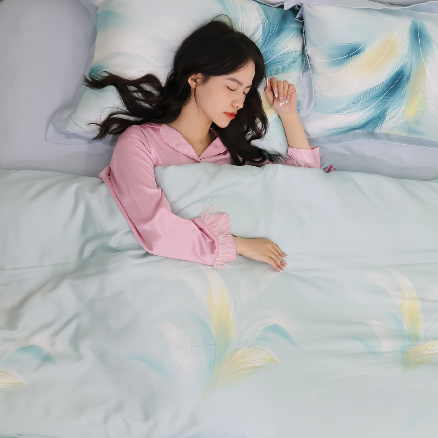 NP8916 - Bộ chăn ga gối Tencel NIN Pristine NP8916