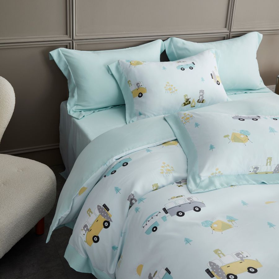 TC9025 - Bộ chăn ga gối Tencel NIN Selina