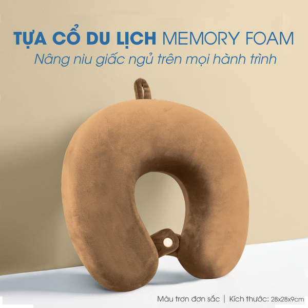 Tựa cổ du lịch - Dark Brown
