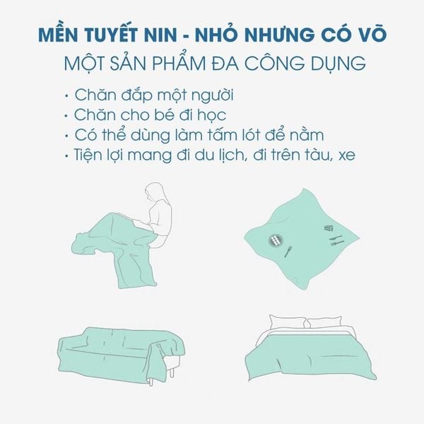 Mền Tuyết NIN - Pink Light