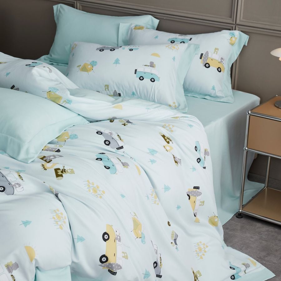 TC9025 - Bộ chăn ga gối Tencel NIN Selina