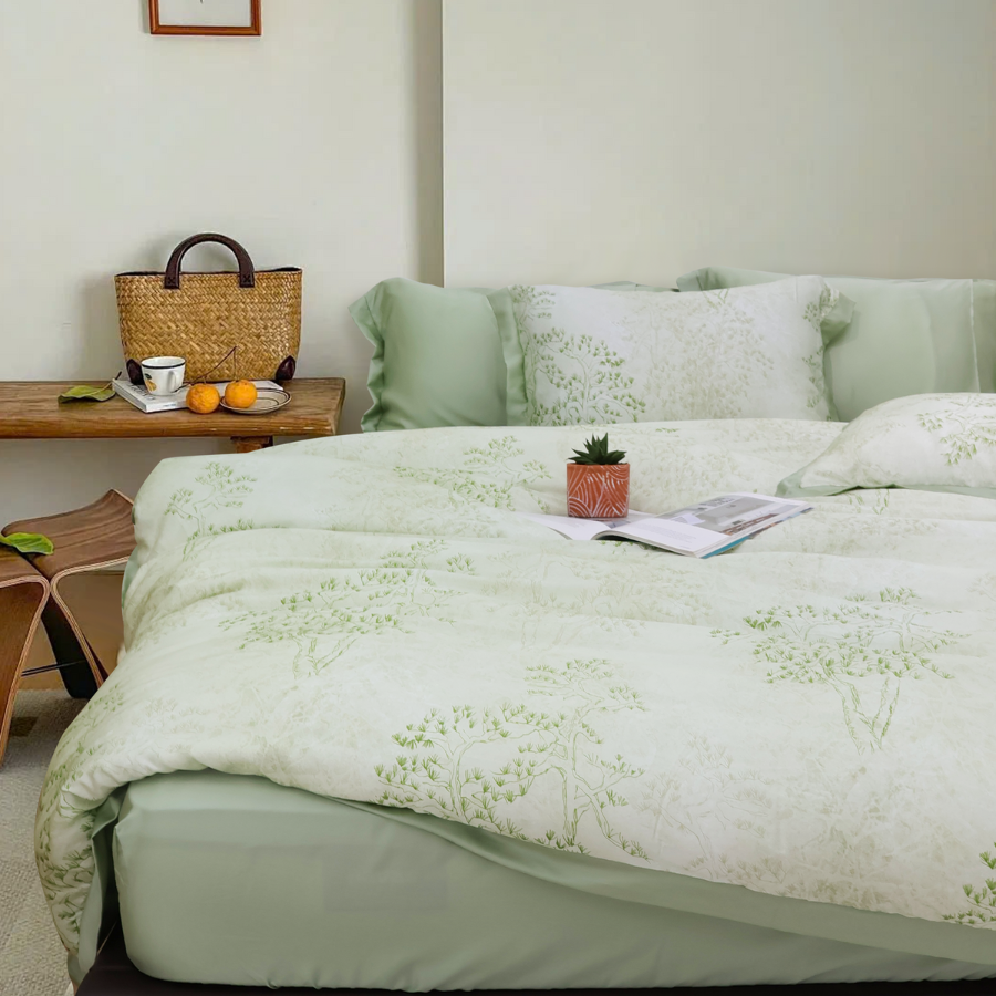 NP8913 - Bộ chăn ga gối Tencel NIN Pristine NP8913