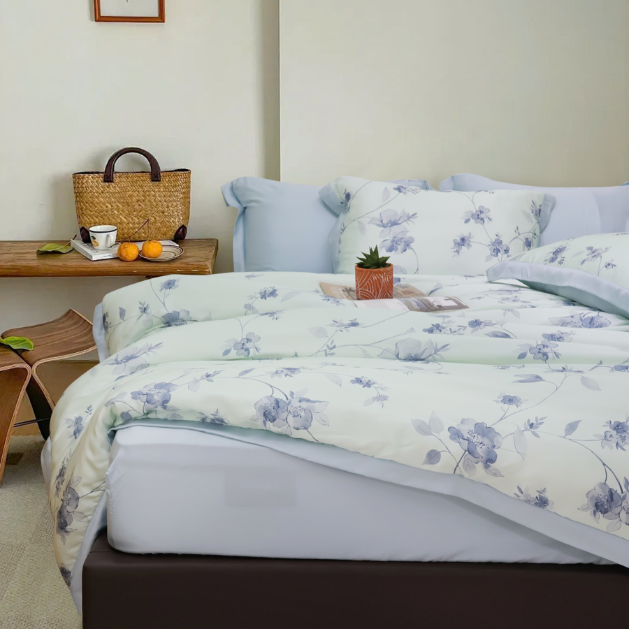 NP8915 - Bộ chăn ga gối Tencel NIN Pristine NP8915