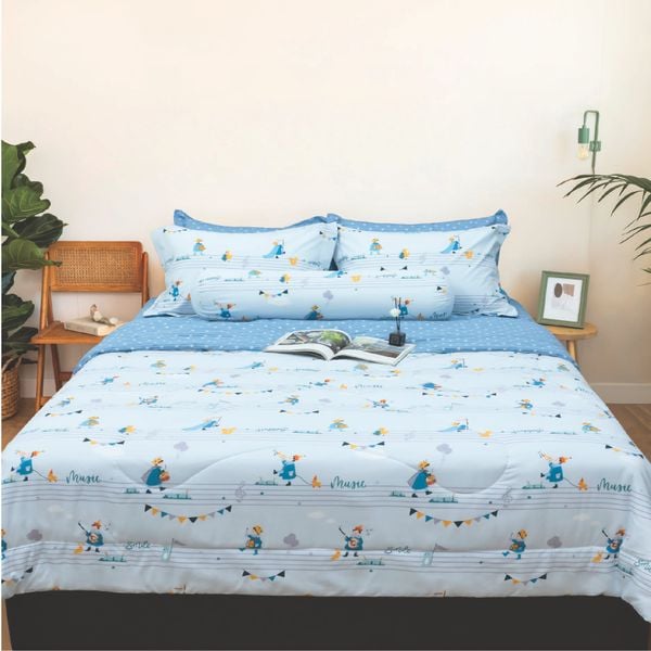 CT220034 - Bộ chăn ga gối Microfiber NIN Calisto CT220034
