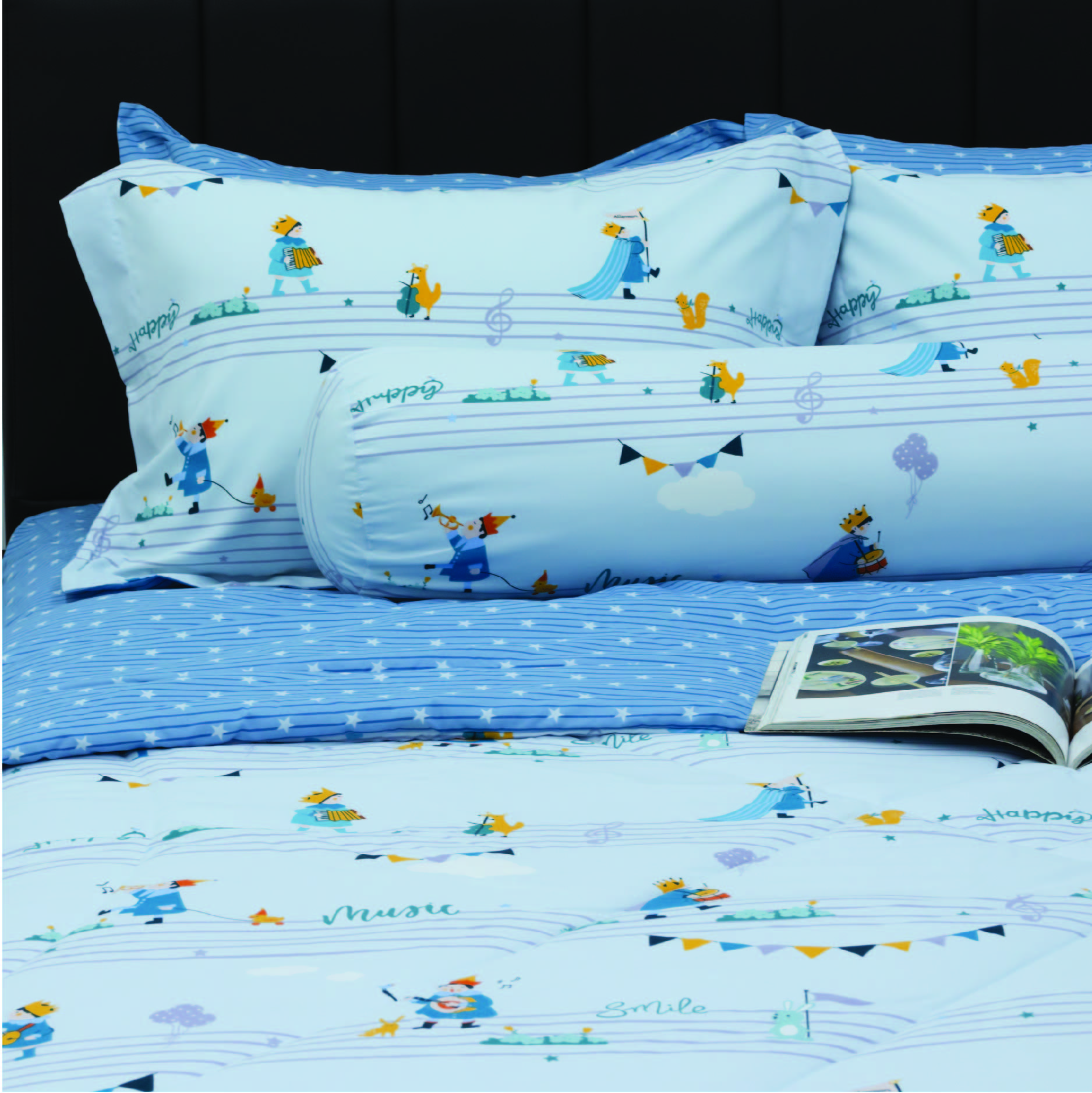 CT220034 - Bộ chăn ga gối Microfiber NIN Calisto