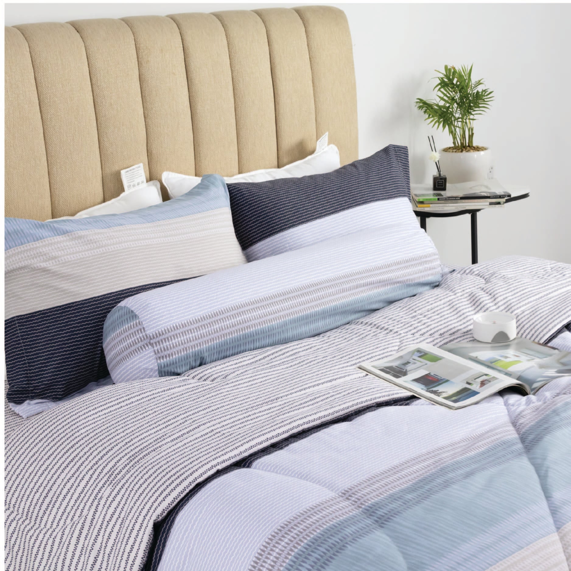 CT220035 - Bộ chăn ga gối Microfiber NIN Calisto