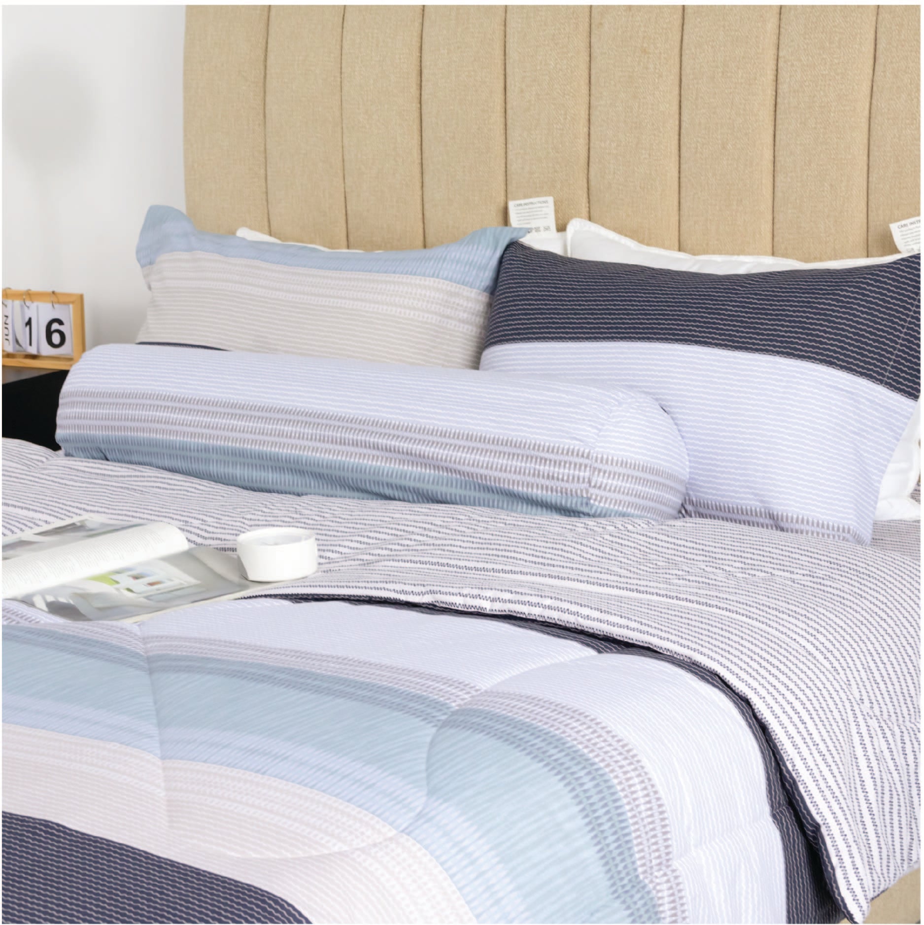 CT220035 - Bộ chăn ga gối Microfiber NIN Calisto