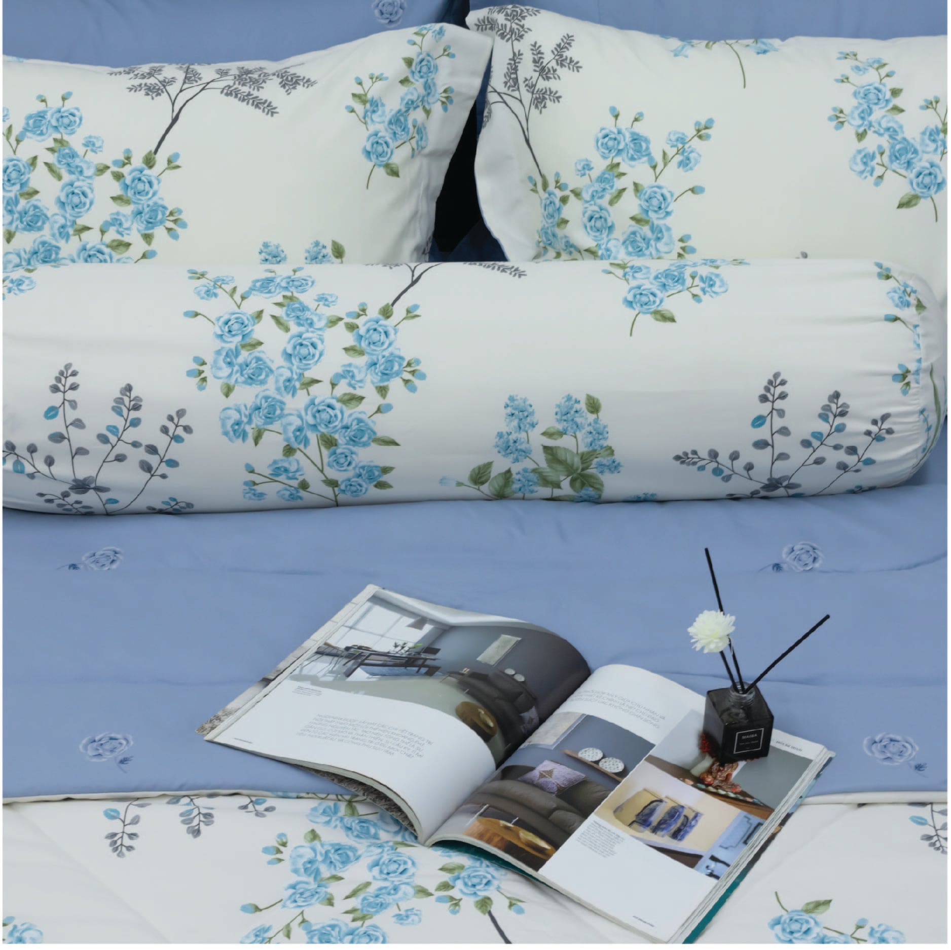 CT220037 - Bộ chăn ga gối Microfiber NIN Calisto