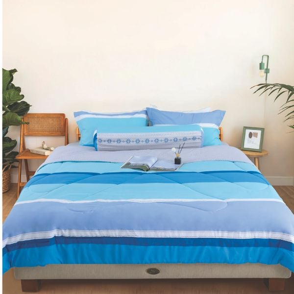 CT220038 - Bộ chăn ga gối cotton nhung NIN Calisto CT220038