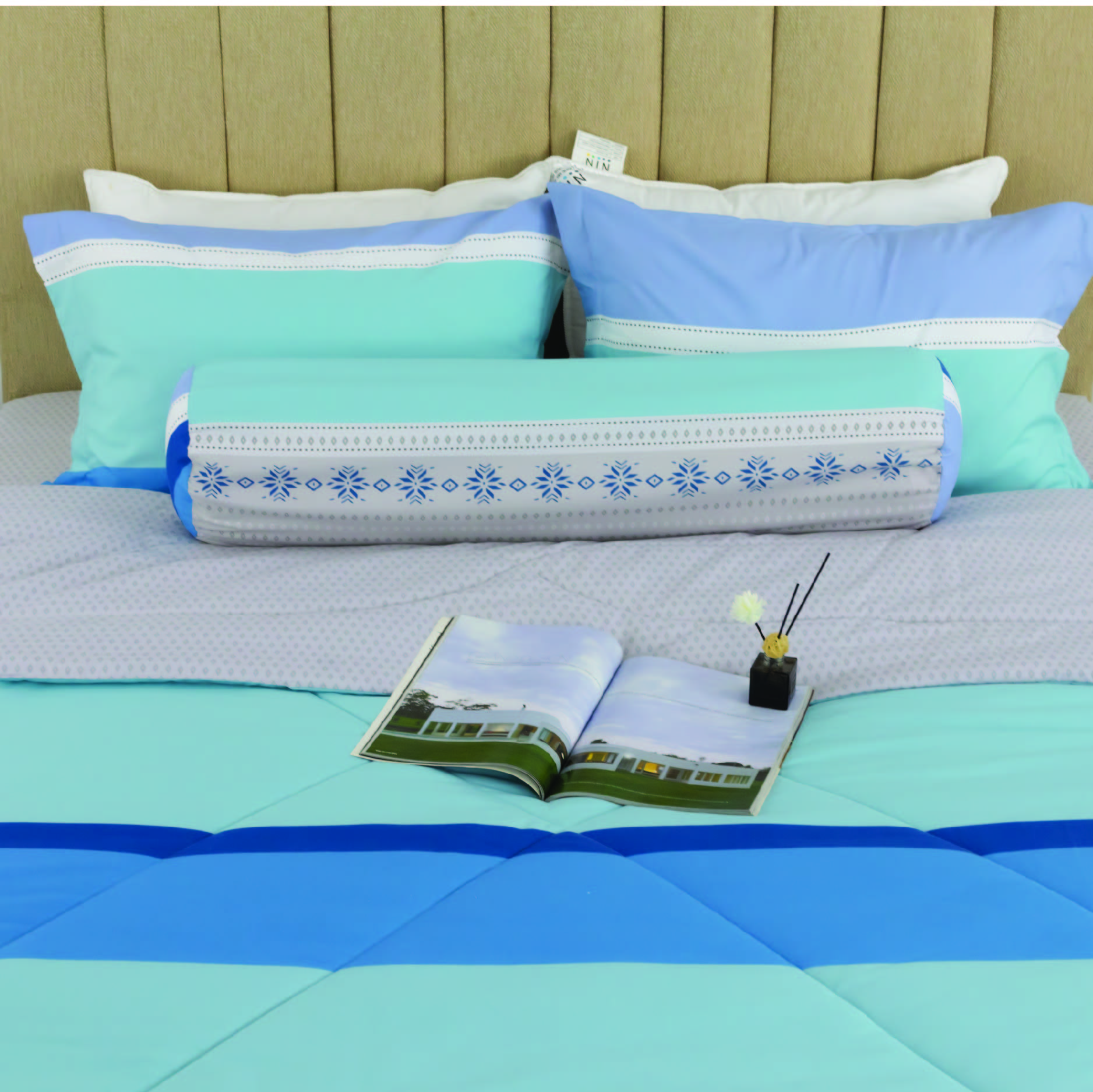 CT220038 - Bộ chăn ga gối Microfiber NIN Calisto